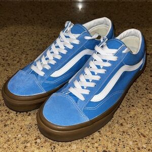 Vans Blue and White Men's Sneakers